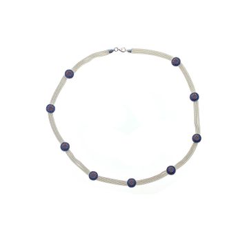 Söğütlü Silver SGTL9821KOLYE Mineli Hasır Modeli Gümüş Kolye