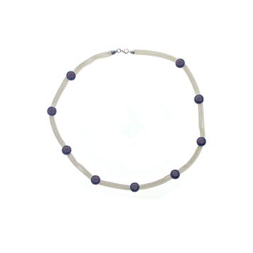 Söğütlü Silver SGTL9821KOLYE Mineli Hasır Modeli Gümüş Kolye
