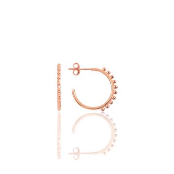 Söğütlü Silver SGTL9989 21 mm Çapında Toplu Halka Yarım Halka Gümüş Küpe