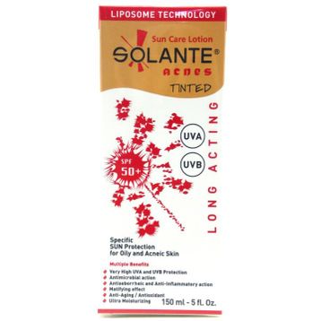 Solante 150 ml Spf50+ Yağlı Ciltler İçin Akne Ve Sivilce Güneş Kremi
