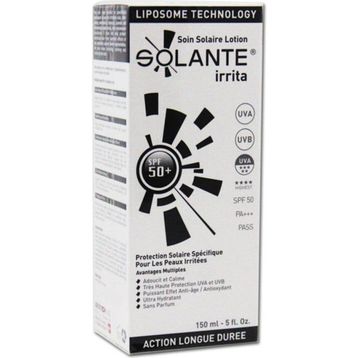 Solante İrrita SPF50+ 150 ml Hassas Ciltlere Özel Güneş Krem Losyon