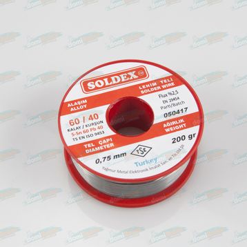 Soldex 600752 0.75 mm 200 gr Lehim Teli