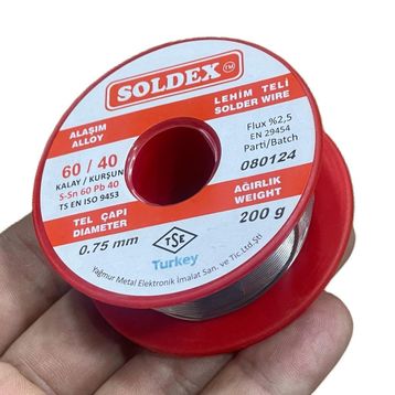 Soldex 600752 0.75 mm 200 gr Lehim Teli