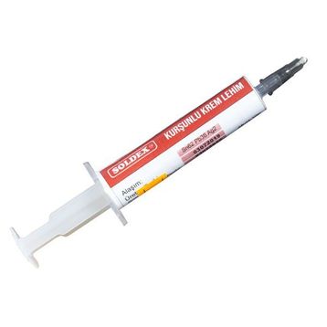 Soldex Kurşunlu 10 gr Krem Şırınga Lehim