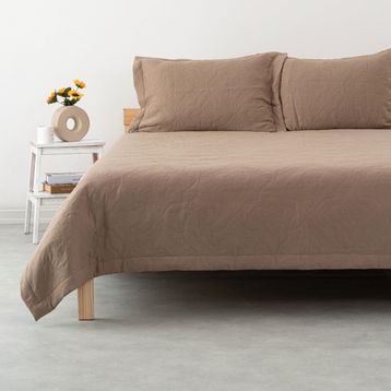 Soley Antilo Vizon Çift Kişilik Premium Yatak Örtüsü Seti