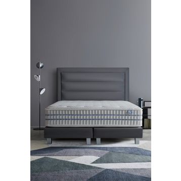 Soley Blue Night 180x200 cm Sert / Yumuşak Çift Kullanım Özellikli Ergonomik Hybrid Yatak