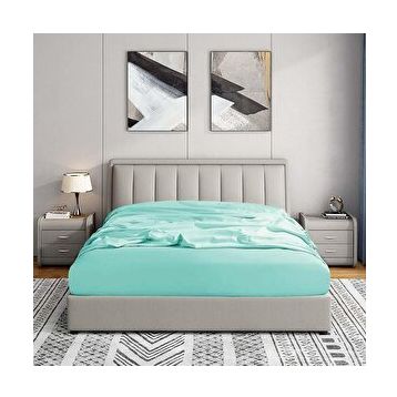 Soley Jersey 140x200 cm Yeşil %100 Pamuk Çift Kişilik Lastikli Çarşaf