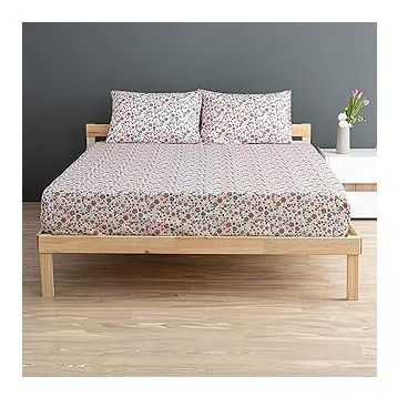 Soley Liberty Bordo %100 Pamuk Tek Kişilik 100x200 cm Lastikli Çarşaf Seti