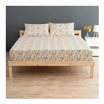 Soley Liberty Sarı %100 Pamuk Tek Kişilik 120x200 cm Lastikli Çarşaf Seti