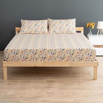 Soley Liberty Sarı %100 Pamuk Tek Kişilik 120x200 cm Lastikli Çarşaf Seti