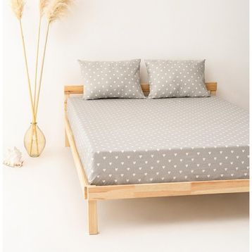 Soley Mix & Match Hearts %100 Pamuk Tek Kişilik Çarşaf Seti