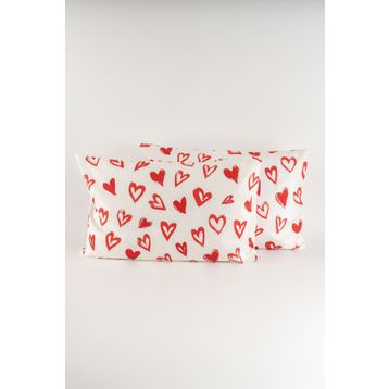 Soley Mix & Match Lover Kırmızı %100 Pamuk 2’li Yastık Kılıfı Seti