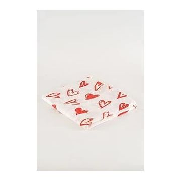 Soley Mix & Match Lover Kırmızı %100 Pamuk Tek Kişilik Düz Çarşaf