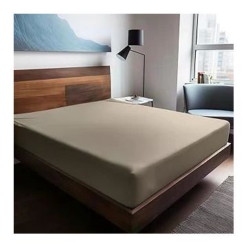 Soley Mix & Match Plain Bej %100 Pamuk Ranforce 120x200 cm Tek Kişilik Lastikli Çarşaf