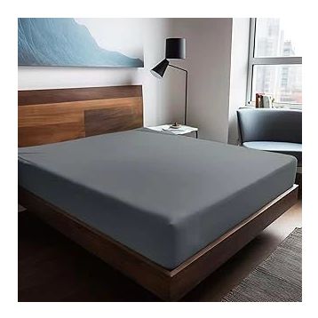 Soley Mix & Match Plain Gri %100 Pamuk Ranforce 160x240 cm Tek Kişilik Düz Çarşaf