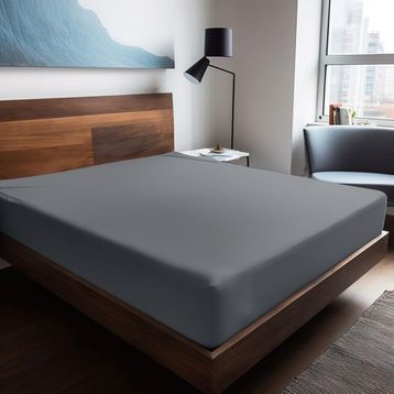 Soley Mix & Match Plain Gri %100 Pamuk Ranforce 160x240 cm Tek Kişilik Düz Çarşaf
