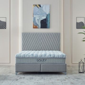 Soley Napoly 90x190 CM Full Ortopedik Paket Yaylı Hipersoft Yatak