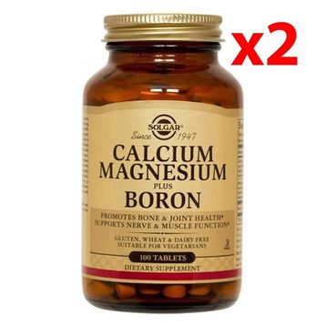 Solgar Calcium Magnesium Plus Boron 2x100 Tablet