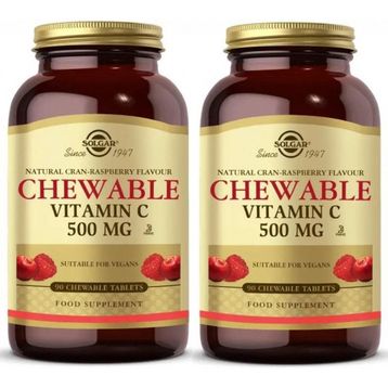 Solgar Chewable Vitamin C 500 mcg 2x90 Çiğnenebilir Tablet