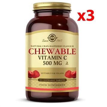 Solgar Chewable Vitamin C 500 mg 3x90 Tablet