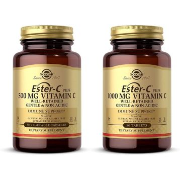 Solgar Ester C Plus 500 mg 50 Kapsül + SolgarEster C Plus 1000 mg 30 Tablet