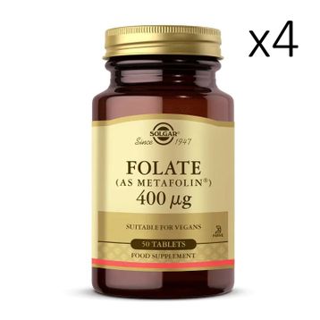 Solgar Folate Metafolin 400 mcg 4x50 Tablet