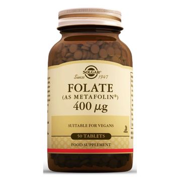 Solgar Folate Metafolin 400 mcg 50 Tablet