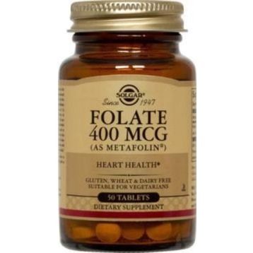 Solgar Folate Metafolin 400 mcg 50 Tablet