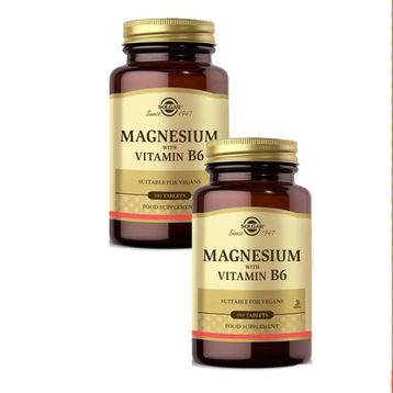 Solgar Magnesium with Vitamin B6 100 Tablet