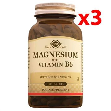 Solgar Magnesium with Vitamin B6 100 Tablet