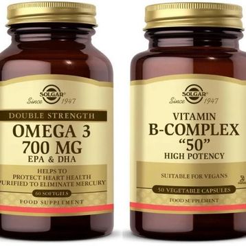 Solgar Omega 3 700 mg 60 Kapsül + Solgar Vitamin B Complex 50 50 Kapsül