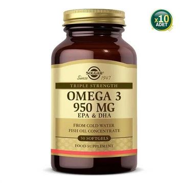Solgar Omega-3 950 mg 10x50 Kapsül