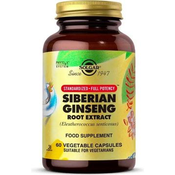 Solgar Siberian Ginseng Root Extract İçeren 60 Kapsül