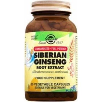 Solgar Siberian Ginseng Root Extract İçeren 60 Kapsül