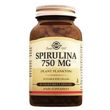 Solgar Spirulina 750 mg 80 Kapsül