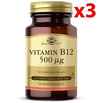 Solgar Vitamin B12 500 mcg 3x50 Kapsül