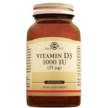 Solgar Vitamin D3 1000 IU 100 Kapsül