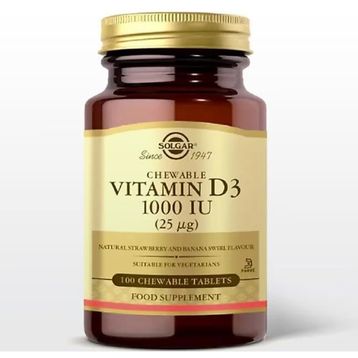 Solgar Vitamin D3 1000 IU 1x100 Kapsül