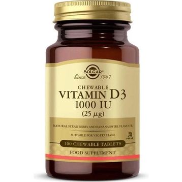 Solgar Vitamin D3 1000 IU 1x100 Kapsül