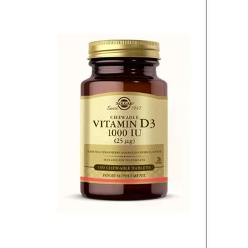 Solgar Vitamin D3 1000 IU 1x100 Kapsül