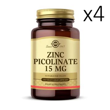 Solgar Zinc Picolinate 15 mg 4x100 Kapsül