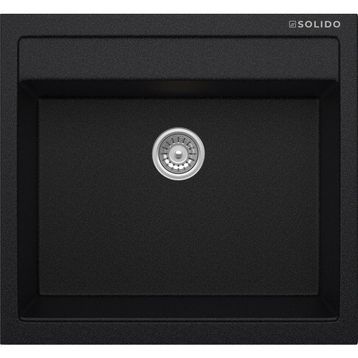 Solido Aragonit SH-49 Metallic Black Granit Eviye