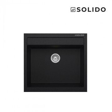 Solido Aragonit SH-49 Metallic Black Granit Eviye