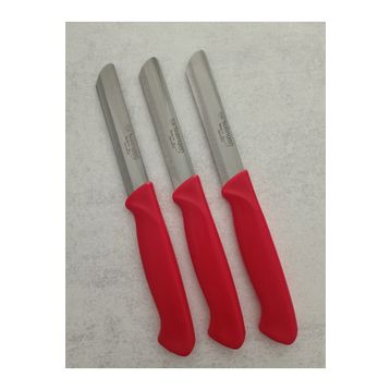 Solingen Micro Tırtıklı Kırmızı 3'lü Sebze Doğrama Bıçağı