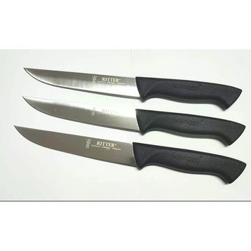 Solingen Siyah 15 cm 4'lü Günlük Kullanım Bıçağı