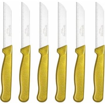 Solingen Tırtıklı 6 Adet Simli Gold Meyve ve Sebze Bıçağı
