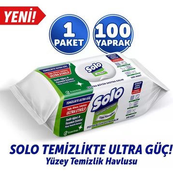 Solo 100'lü Sedir Ağacı Yasemin Esintisi Yüzey Temizlik Havlusu