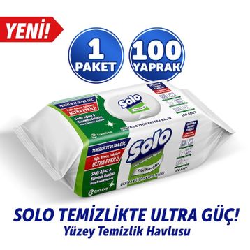 Solo 100'lü Sedir Ağacı Yasemin Esintisi Yüzey Temizlik Havlusu