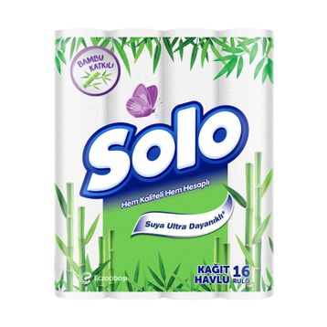Solo 16'lı Bambu Özlü Kağıt Havlu