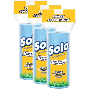 Solo 3'lü Hijyenik Temizlik Bezi